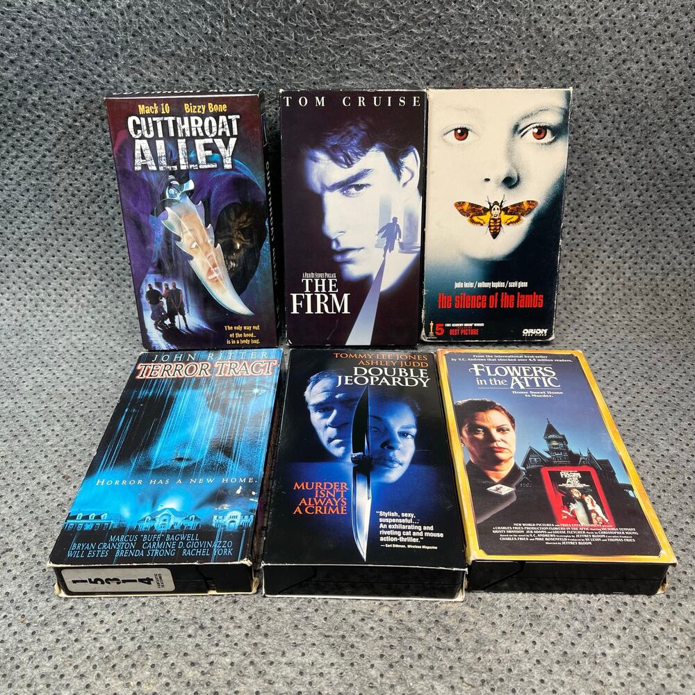 VHS Horror, Thriller, Suspense Lot of 6 Tested